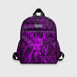 Детский рюкзак Фиолетовая глитч инфекция, цвет: 3D-принт