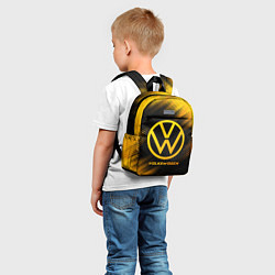 Детский рюкзак Volkswagen - gold gradient, цвет: 3D-принт — фото 2