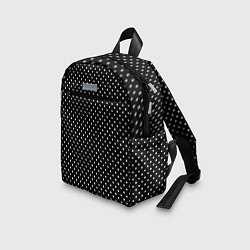 Детский рюкзак В мелкий горошек на черном фоне, цвет: 3D-принт — фото 2