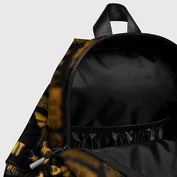 Детский рюкзак Doom золотые логотипы игр, цвет: 3D-принт — фото 2