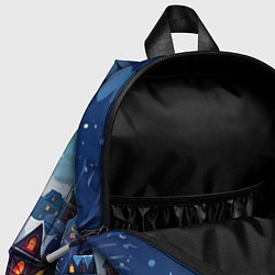 Детский рюкзак Новогодний город, цвет: 3D-принт — фото 2