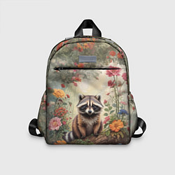 Детский рюкзак Милый енот в лесу, цвет: 3D-принт
