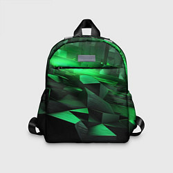 Детский рюкзак Зеленые квадратные плиты, цвет: 3D-принт