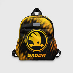 Детский рюкзак Skoda - gold gradient, цвет: 3D-принт