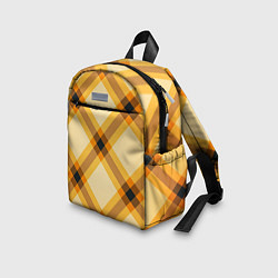 Детский рюкзак Желтая шотландская клетка, цвет: 3D-принт — фото 2