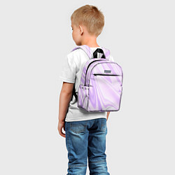 Детский рюкзак Плазма бледно-розовый абстракция, цвет: 3D-принт — фото 2