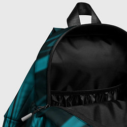 Детский рюкзак Бирюзовая плазма абстракиця, цвет: 3D-принт — фото 2