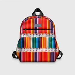 Детский рюкзак Заточенные цветные карандаши, цвет: 3D-принт