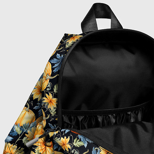 Детский рюкзак Паттерн тыквы и цветы / 3D-принт – фото 4