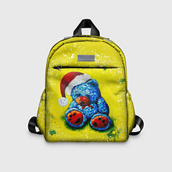 Детский рюкзак Плюшевый синий Санта, цвет: 3D-принт