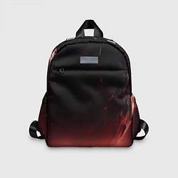 Детский рюкзак Красно черная космическая планета, цвет: 3D-принт