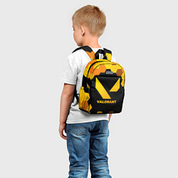 Детский рюкзак Valorant - gold gradient, цвет: 3D-принт — фото 2
