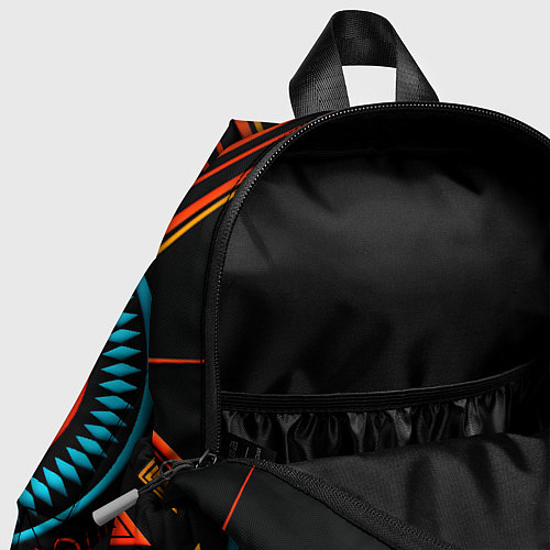 Детский рюкзак Орнамент в африканском стиле на тёмном фоне / 3D-принт – фото 4