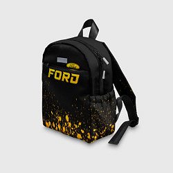 Детский рюкзак Ford - gold gradient посередине, цвет: 3D-принт — фото 2