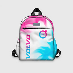 Детский рюкзак Volvo neon gradient style вертикально, цвет: 3D-принт