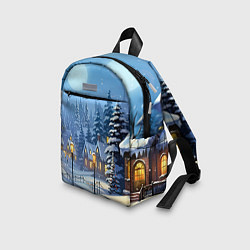 Детский рюкзак Новогодний зимний городок, цвет: 3D-принт — фото 2