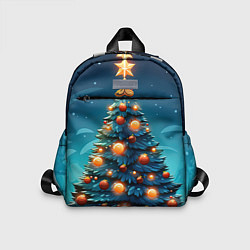 Детский рюкзак Новогодняя елка с шарами