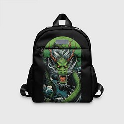 Детский рюкзак Зеленый дракон символ 2024