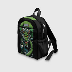 Детский рюкзак Зеленый дракон символ 2024, цвет: 3D-принт — фото 2