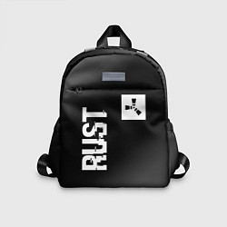 Детский рюкзак Rust glitch на темном фоне вертикально, цвет: 3D-принт