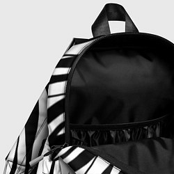 Детский рюкзак Ретро Барби - паттерн полосок зебры, цвет: 3D-принт — фото 2