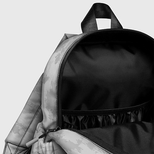Детский рюкзак Светло-серый пятнистый паттерн / 3D-принт – фото 4