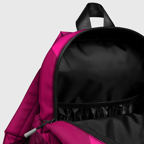 Детский рюкзак Широкие розовые полосы / 3D-принт – фото 4