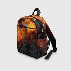 Детский рюкзак Огонь и дым, цвет: 3D-принт — фото 2