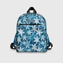 Детский рюкзак New Years pattern with snowflakes, цвет: 3D-принт