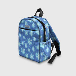 Детский рюкзак Pattern with bright snowflakes, цвет: 3D-принт — фото 2