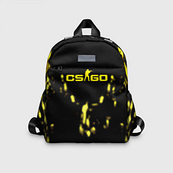 Детский рюкзак CS GO краски желтые, цвет: 3D-принт