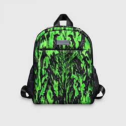 Детский рюкзак Демонический доспех зелёный, цвет: 3D-принт