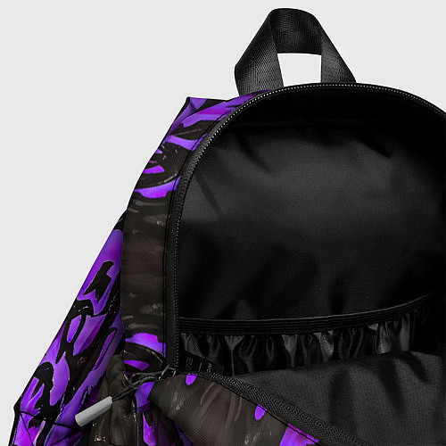 Детский рюкзак Демонический доспех фиолетовый / 3D-принт – фото 4