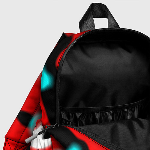 Детский рюкзак Анархия красные краски / 3D-принт – фото 4