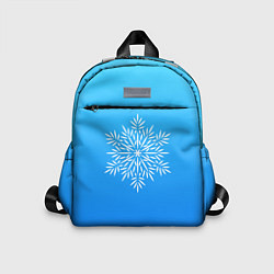 Детский рюкзак Крупная снежинка, цвет: 3D-принт