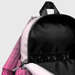 Детский рюкзак Бело-розовый градиент, цвет: 3D-принт — фото 2