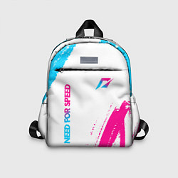 Детский рюкзак Need for Speed neon gradient style вертикально, цвет: 3D-принт