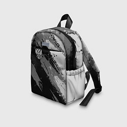 Детский рюкзак Герб РФ - серый монохромный, цвет: 3D-принт — фото 2