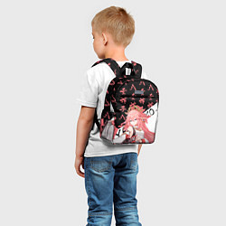 Детский рюкзак Яэ Мико иероглифы - Геншин Импакт, цвет: 3D-принт — фото 2