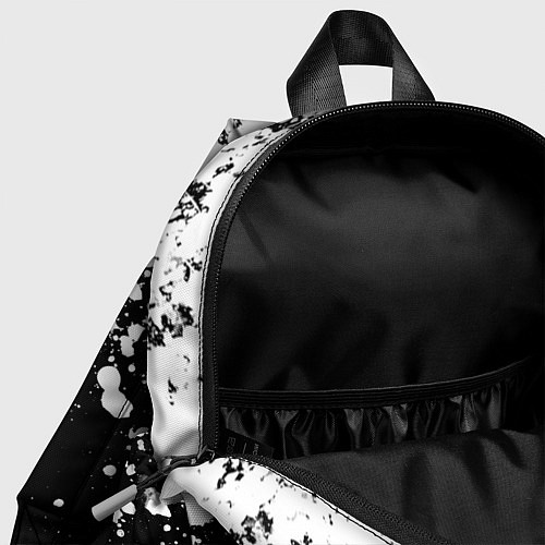 Детский рюкзак Король и шут - черно-белая абстракция / 3D-принт – фото 4