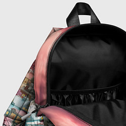 Детский рюкзак Зимний закат новый год, цвет: 3D-принт — фото 2