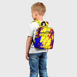 Детский рюкзак Half life toxic yellow fire, цвет: 3D-принт — фото 2