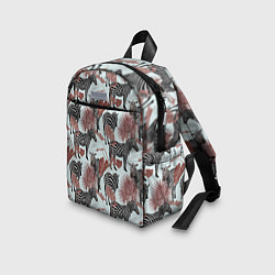 Детский рюкзак Зебры в пальмах, цвет: 3D-принт — фото 2