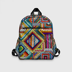 Детский рюкзак Этнический узор вышивка, цвет: 3D-принт