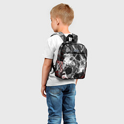 Детский рюкзак Серый дым узоры, цвет: 3D-принт — фото 2