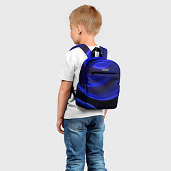 Детский рюкзак Темная синяя абстракция, цвет: 3D-принт — фото 2