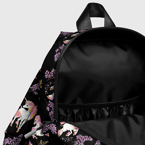 Детский рюкзак Единорог цветная грива / 3D-принт – фото 4