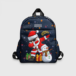 Детский рюкзак Санта Клаус и снеговик, цвет: 3D-принт