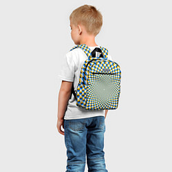 Детский рюкзак Оптическая иллюзия арт, цвет: 3D-принт — фото 2