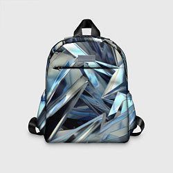 Детский рюкзак Абстрактные осколки голубого цвета, цвет: 3D-принт